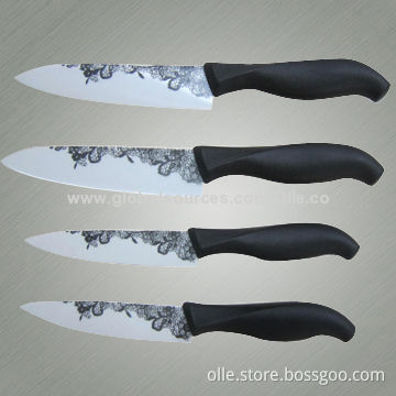 Ceramic Knife with Fashion Womanish Lace Print Blade